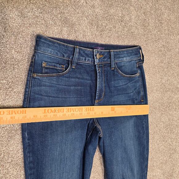 Shaping Lift Tuck Technology Flattering Petite NYDJ Sheri Slim Jeans sz 4p - Picture 7 of 16
